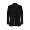 Blazer din piele de căprioară cașmir