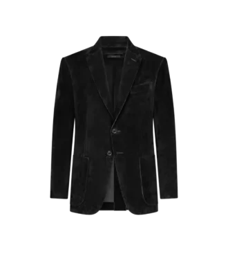 Blazer din piele de căprioară cașmir