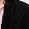 Blazer din piele de căprioară cașmir