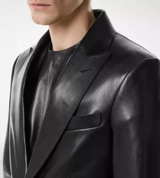 Blazer din piele moale