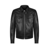 Blouson cu guler din piele nappa