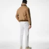Blouson cu guler dublu detașabil din piele de oaie