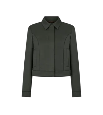 Blouson din bumbac și viscoză cu bordură
