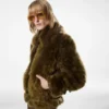 Blouson din piele de oaie cu detalii din piele Blouson din piele de oaie cu detalii din piele