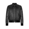 Blouson moale din piele Nappa Plonge cu guler