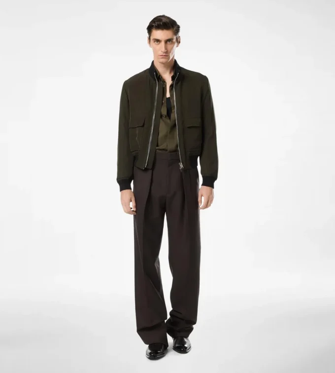 Blouson pilot din gabardină ultralegere