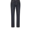 Blugi bootcut din denim elastic, de culoare albastru