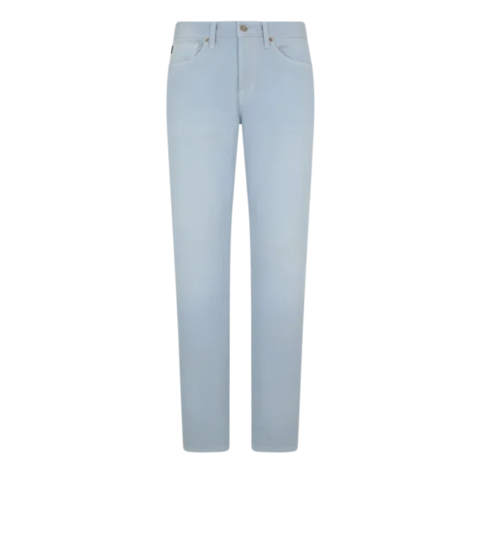 Blugi drepți din denim cu cordon western Blugi drepți din denim cu cordon western