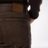 Blugi drepți din denim cu cordon western Blugi drepți din denim cu cordon western