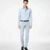 Blugi drepți din denim cu cordon western Blugi drepți din denim cu cordon western
