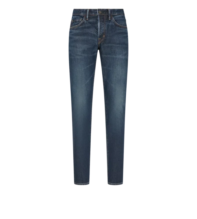 Blugi slim fit din twill elastic Blugi slim fit din twill elastic