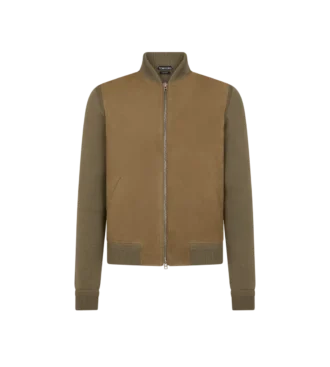 Bomber din nubuc Merino