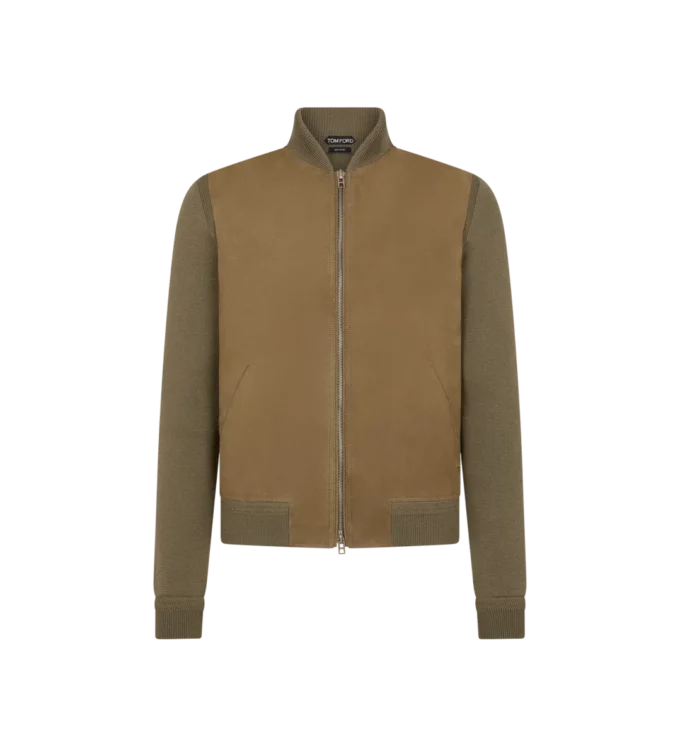 Bomber din nubuc Merino