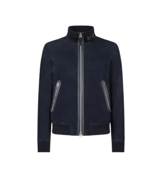 Bomber din piele de căprioară ușoară