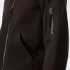 Bomber din piele de căprioară ușoară