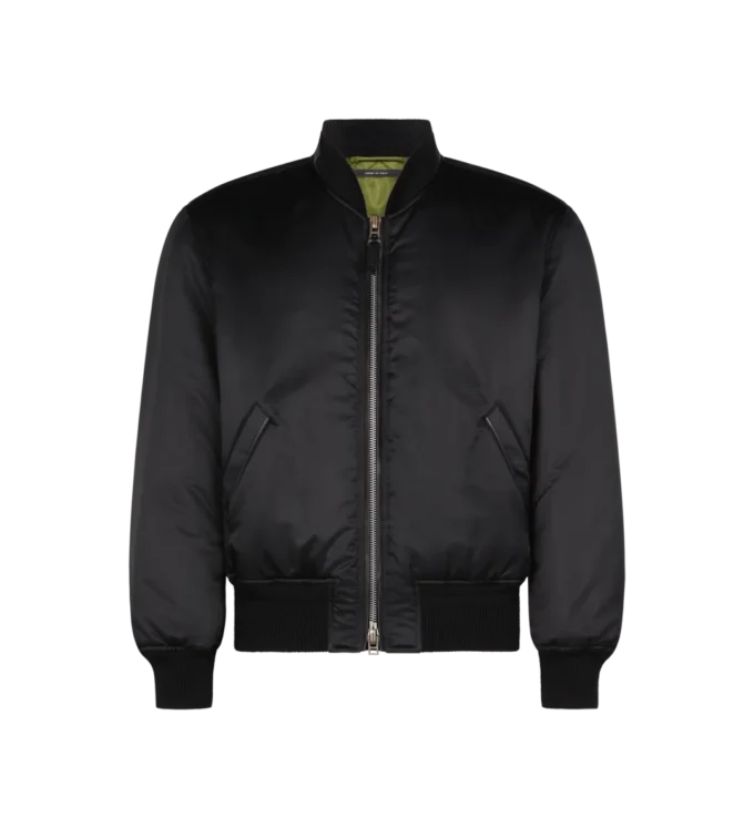Bomber din satin de mătase Bomber din satin de mătase