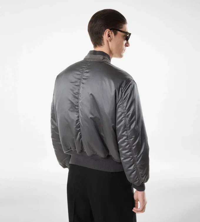 Bomber din satin de mătase Bomber din satin de mătase