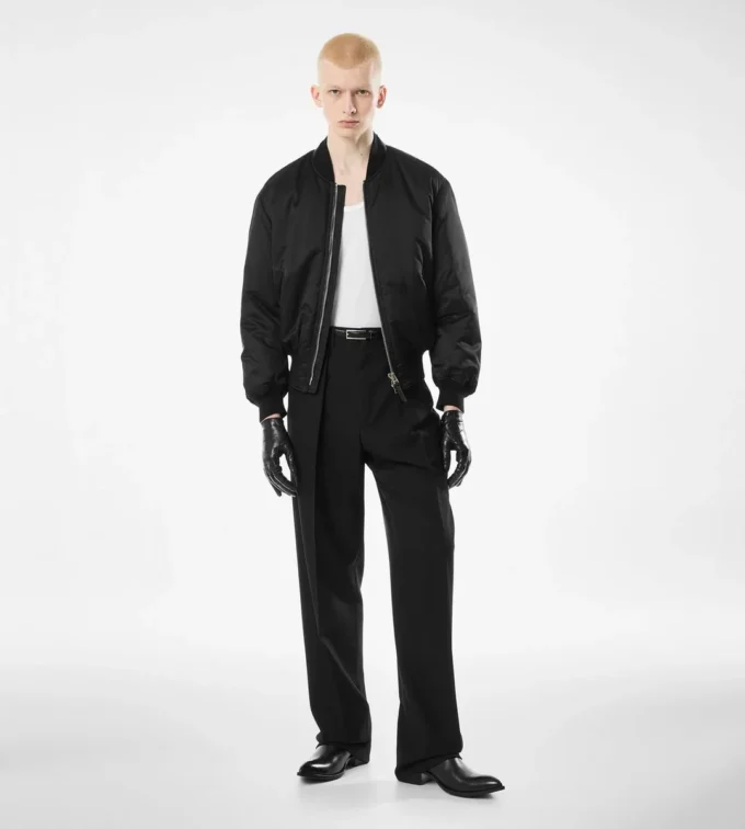 Bomber din satin de mătase Bomber din satin de mătase