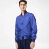 Bomber ușor din poplin de mătase tehnic
