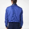 Bomber ușor din poplin de mătase tehnic