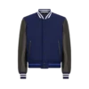 Bomber Varsity cu mâneci din piele