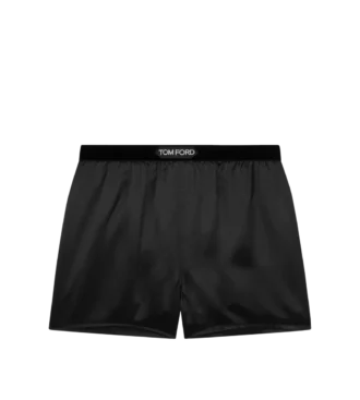 Boxeri din satin de mătase elastic