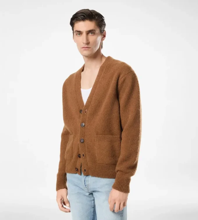 Cardigan din amestec de alpaca