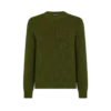 Cardigan din lână merino cu guler rotund