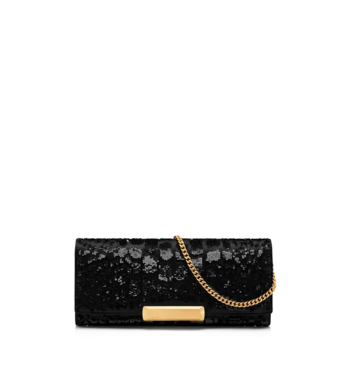 Clutch Bar cu broderie cu paiete efect crocodil Clutch Bar cu broderie cu paiete efect crocodil