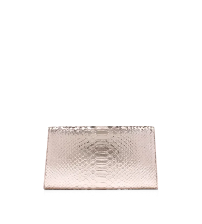 Clutch Nobile din piele de piton laminată și ștanțată Clutch Nobile din piele de piton laminată și ștanțată