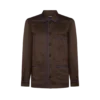 Cămașă cu dungi micro jacquard și bordură Cămașă cu dungi micro jacquard și bordură