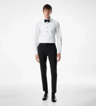 Cămașă de seară slim fit din poplin