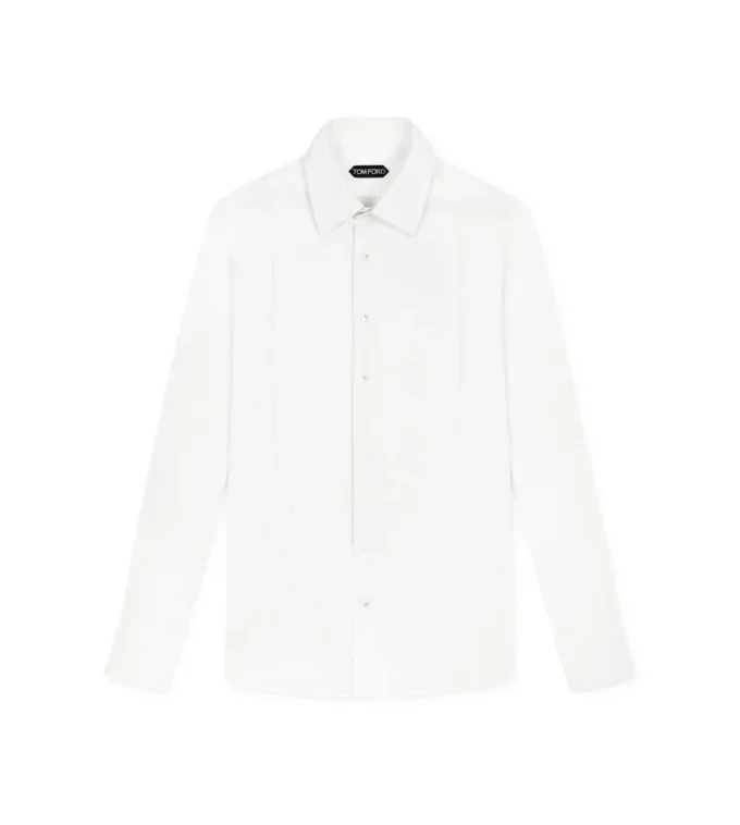 Cămașă de seară slim fit din voal cocktail Cămașă de seară slim fit din voal cocktail
