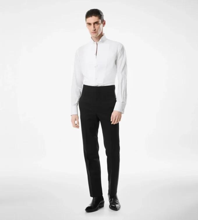 Cămașă de seară slim fit din voal cocktail