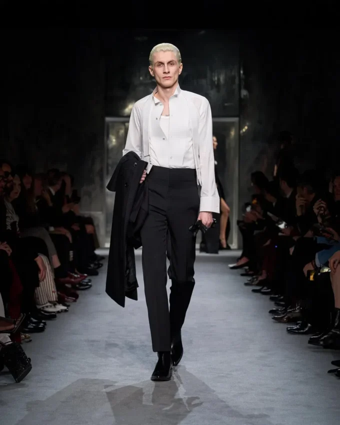 Cămașă de seară slim fit din voal cocktail
