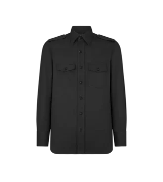 Cămașă militară din bumbac și mătase