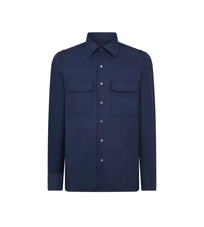 Cămașă militară din bumbac twill