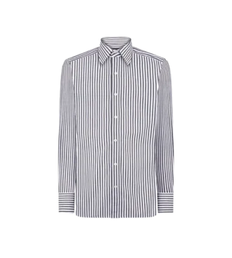 Cămașă slim fit cu dungi în trepte