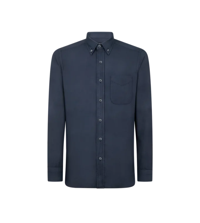Cămașă slim fit din cașmir ușor