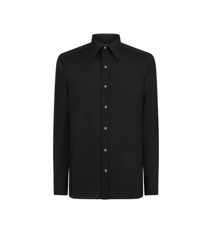 Cămașă slim fit din crep satinat