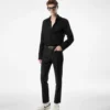Cămașă slim fit din crep satinat