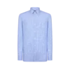Cămașă slim fit din țesătură diagonală cu model în carouri