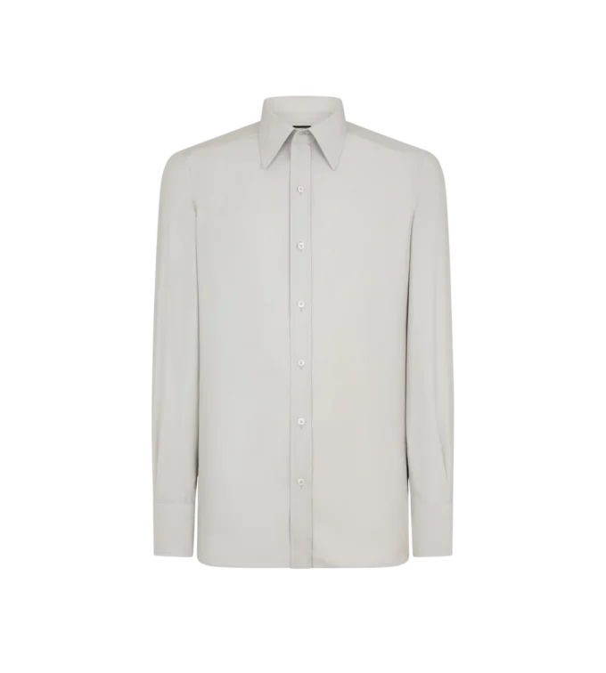 Cămașă slim fit din twill spălat Cămașă slim fit din twill spălat