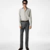 Cămașă slim fit din twill spălat Cămașă slim fit din twill spălat