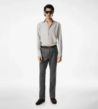 Cămașă slim fit din twill spălat