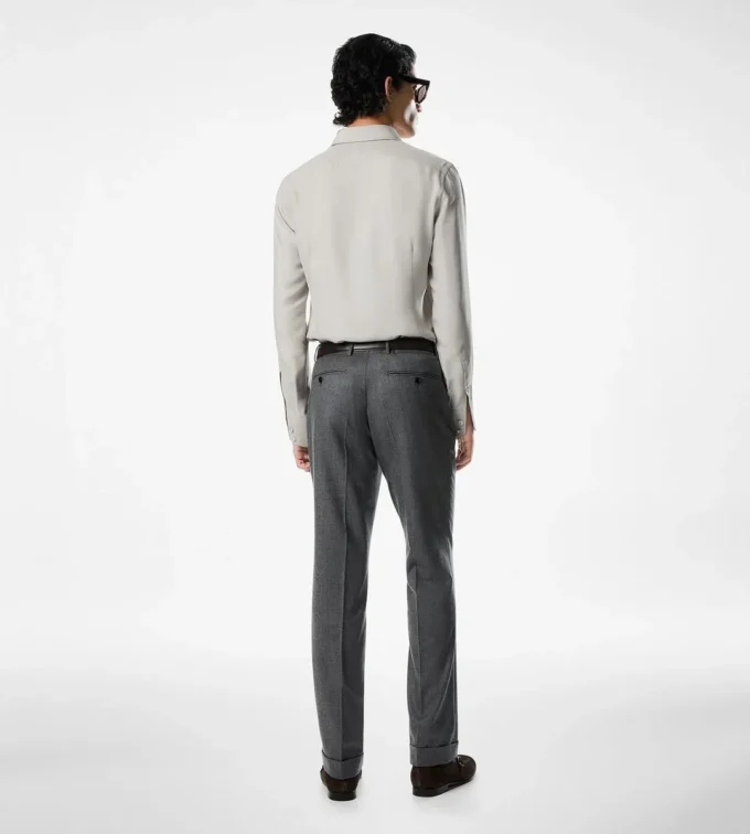 Cămașă slim fit din twill spălat Cămașă slim fit din twill spălat