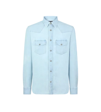Cămașă western din denim chambray Cămașă western din denim chambray