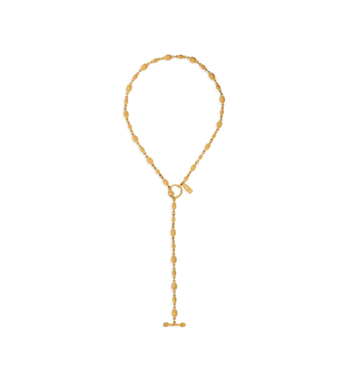 Colier Vintage Gold Brass Grace Lariat