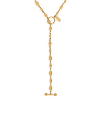 Colier Vintage Gold Brass Grace Lariat