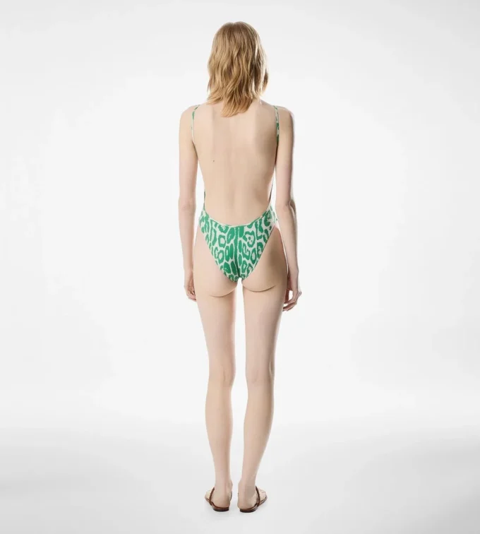Costum de baie cu decolteu adânc